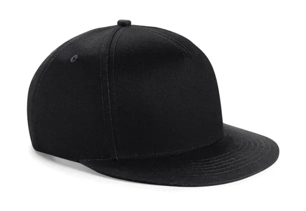  Dječja snapback šilterica - 6 panela - Beechfield Crna Crna