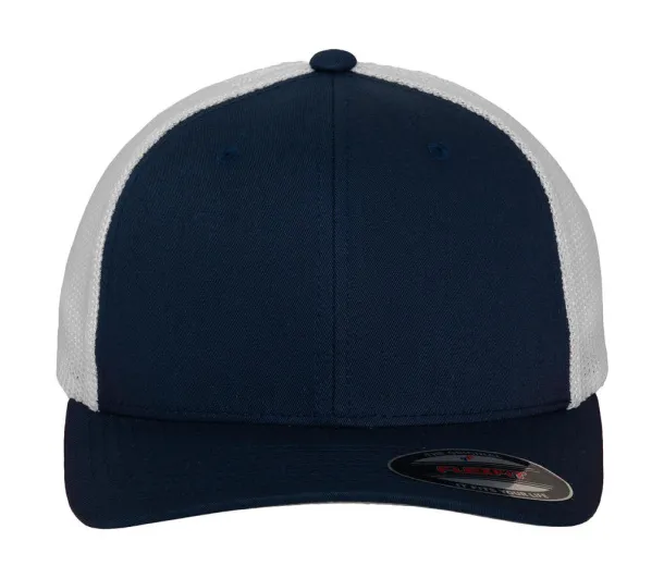  Mesh Trucker 2-Tone Cap - Flexfit Navy Bijela