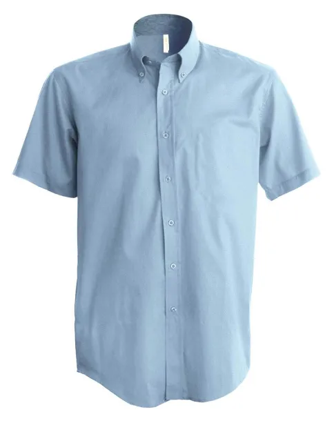  SHORT-SLEEVED COTTON/ELASTANE SHIRT - Kariban Light Blue