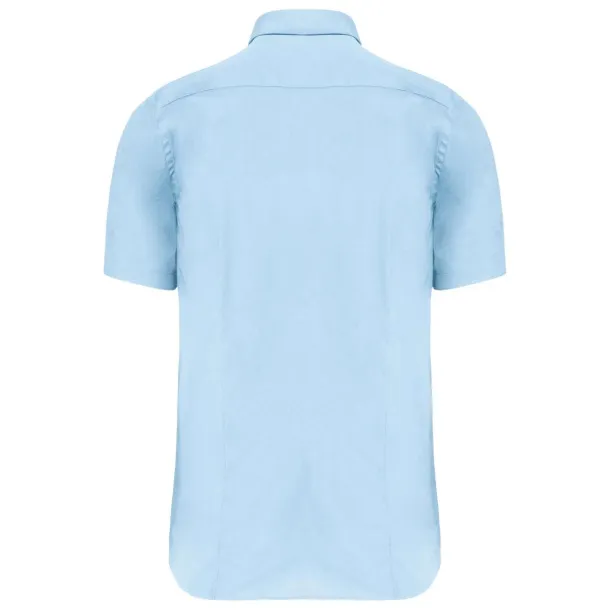  SHORT-SLEEVED COTTON/ELASTANE SHIRT - Kariban Light Blue