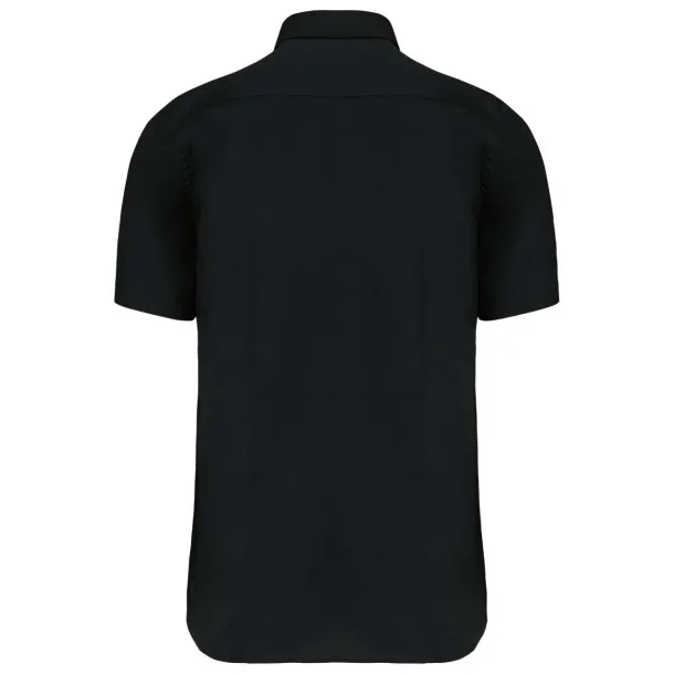  SHORT-SLEEVED COTTON/ELASTANE SHIRT - Kariban Black