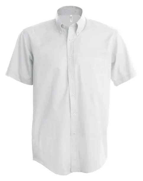  SHORT-SLEEVED COTTON/ELASTANE SHIRT - Kariban White