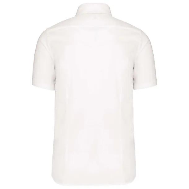  SHORT-SLEEVED COTTON/ELASTANE SHIRT - Kariban White