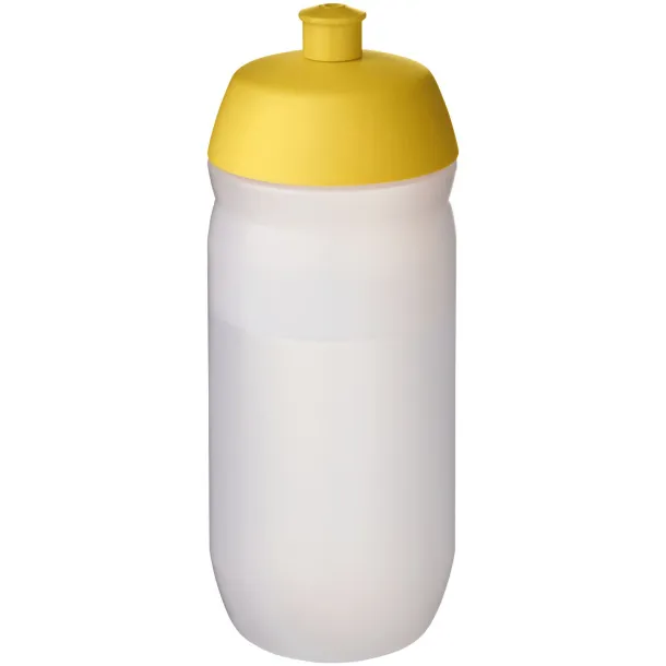 HydroFlex™ Clear 500 ml sport bottle - Unbranded Yellow Frosted white