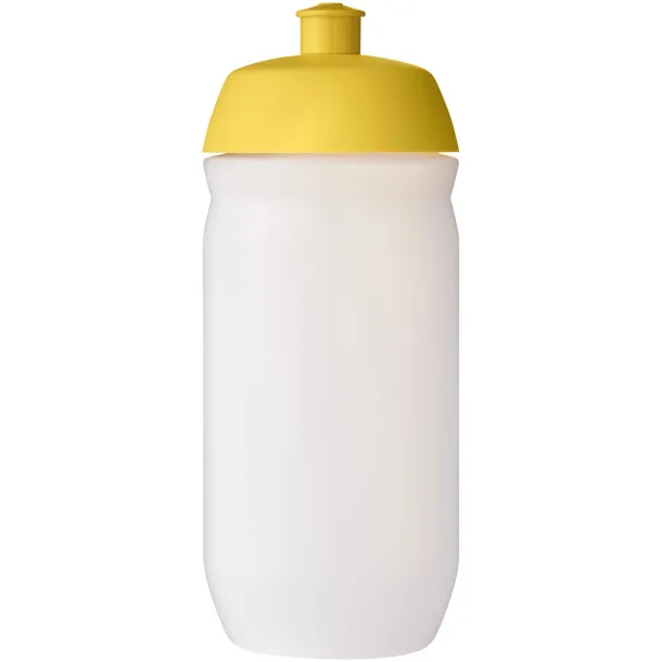 HydroFlex™ Clear 500 ml sport bottle - Unbranded Yellow Frosted white