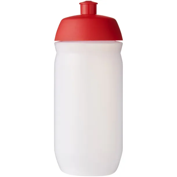 HydroFlex™ Clear 500 ml sport bottle Red Frosted white