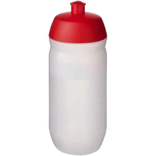 HydroFlex™ Clear 500 ml sport bottle Red Frosted white