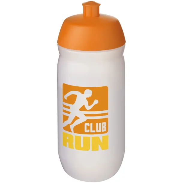 HydroFlex™ Clear 500 ml sport bottle Orange Frosted white