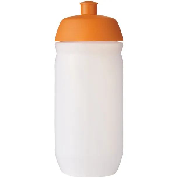 HydroFlex™ Clear 500 ml sport bottle Orange Frosted white