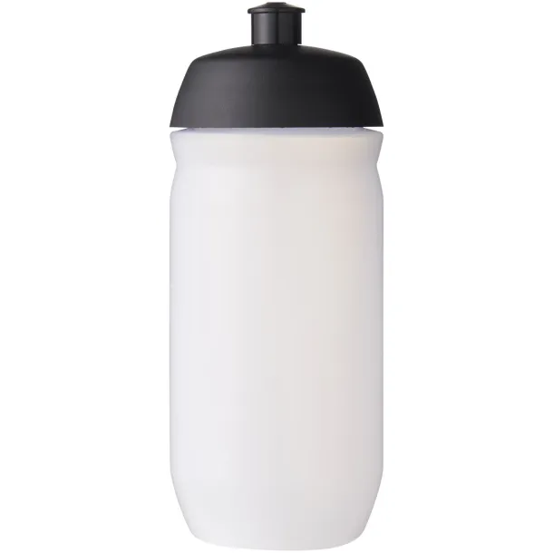 HydroFlex™ Clear 500 ml sport bottle Solid black Frosted white