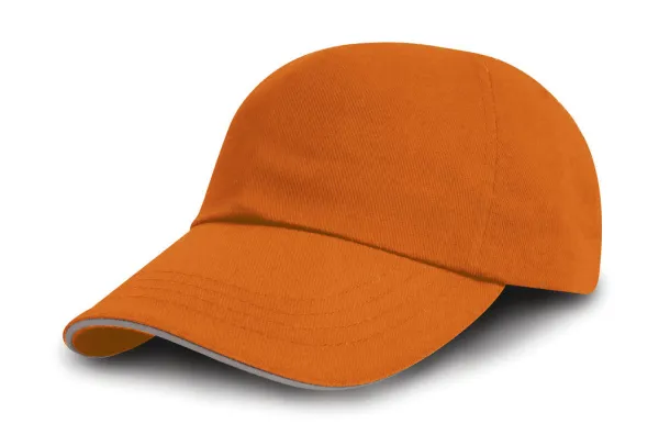  Brushed Cotton Drill Cap - Result Headwear Amber Heather