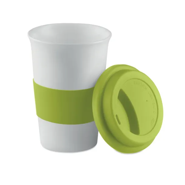 TRIBECA keramička putna šalica, 400 ml Limeta