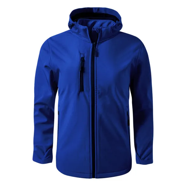 PROTECT MEN softshell hooded jacket - EXPLODE Royal blue