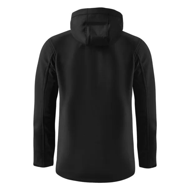 PROTECT MEN softshell hooded jacket - EXPLODE Black