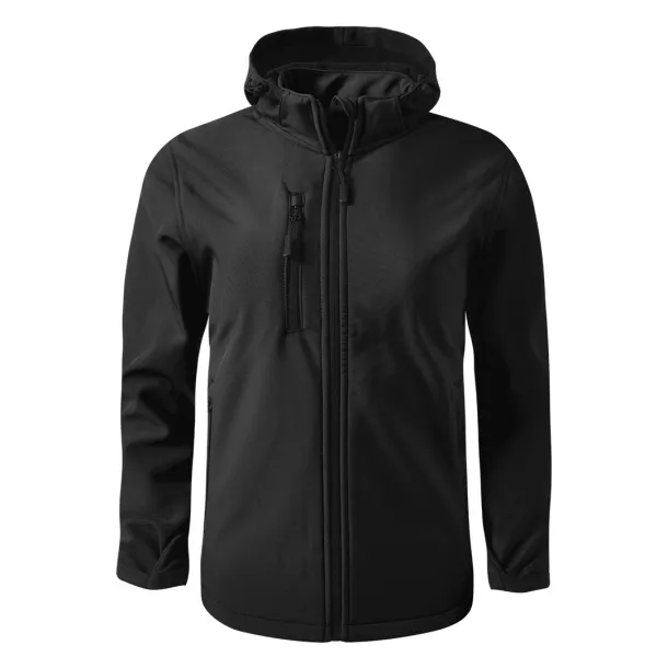 PROTECT MEN softshell hooded jacket - EXPLODE Black