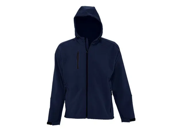 PROTECT MEN softshell hooded jacket - EXPLODE Blue