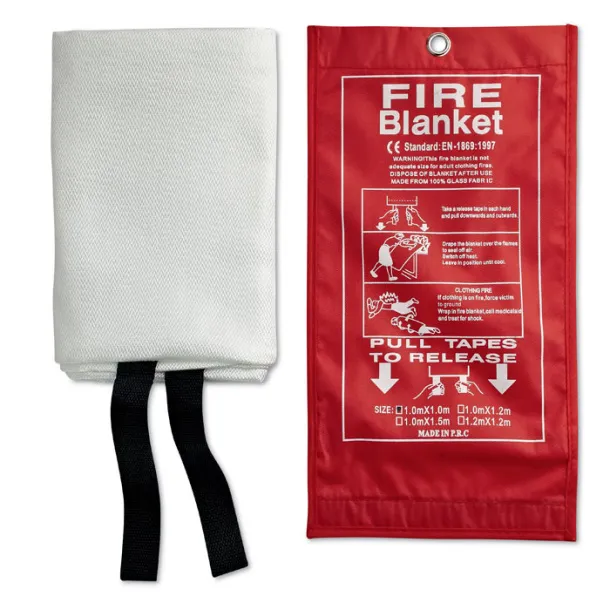 BLAKE Fire blanket in a pouch Red