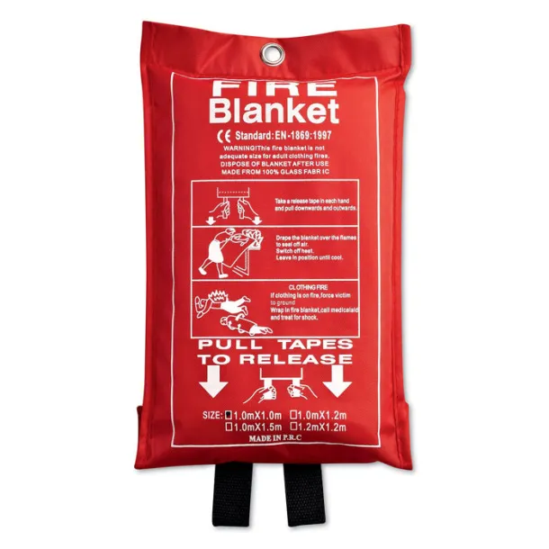 BLAKE Fire blanket in a pouch Red