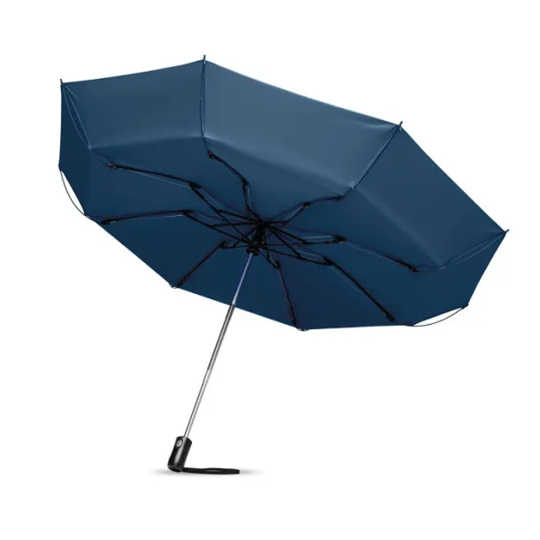 DUNDEE FOLDABLE Foldable reversible umbrella Blue