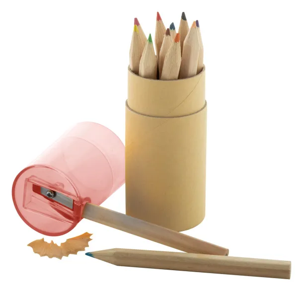 Gallery 12 pencil set Red Natural