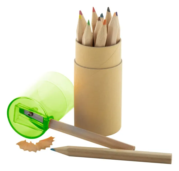 Gallery 12 pencil set Green Natural