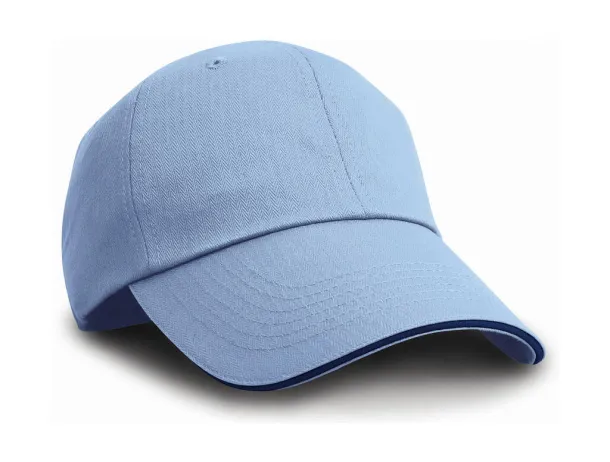  Herringbone Cap - Result Headwear Sky Navy