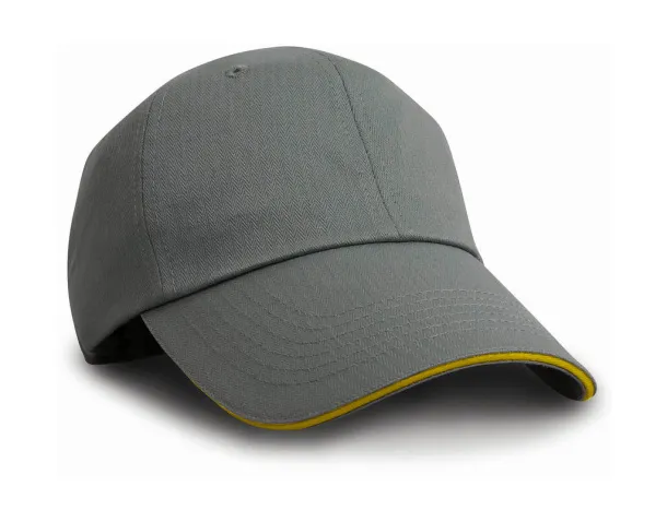  Herringbone Cap - Result Headwear Siva Yellow