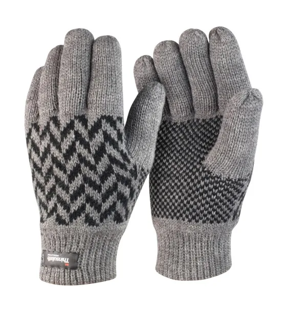  Pattern Thinsulate Glove - Result Winter Essentials Siva Black