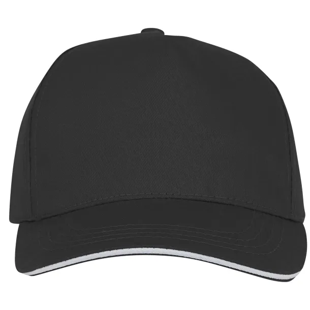 Ceto 5 panel sandwich cap - Elevate Essentials Crna