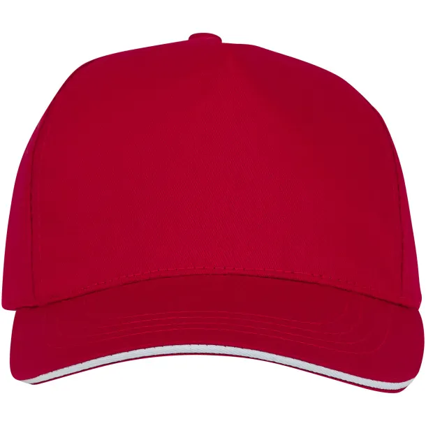 Ceto 5 panel sandwich cap - Elevate Essentials Red