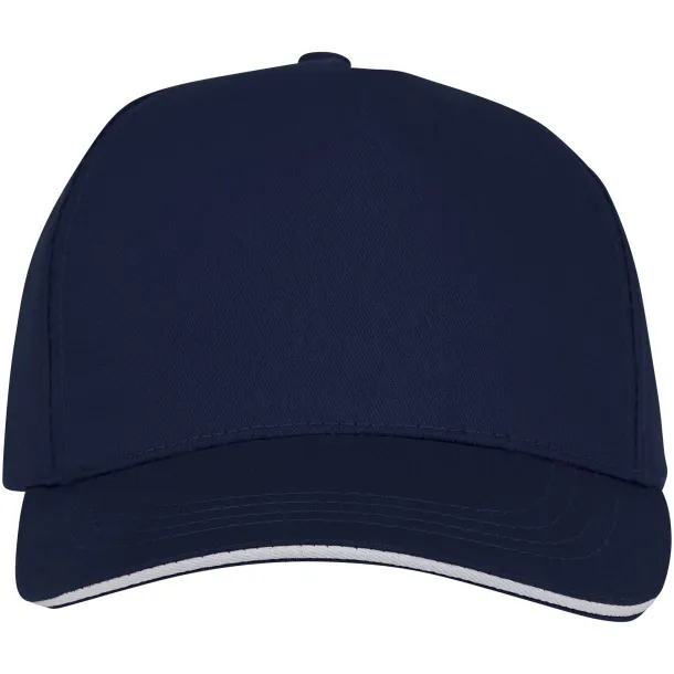 Ceto 5 panel sandwich cap - Elevate Essentials Navy Blue