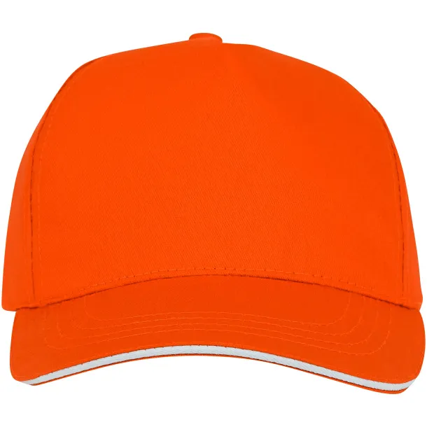 Ceto 5 panel sandwich cap - Elevate Essentials Orange