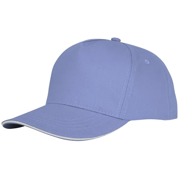 Ceto 5 panel sandwich cap - Elevate Essentials Light blue