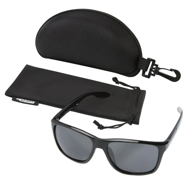 Eiger polarized sunglasses in recycled PET casing - Avenue Solid black