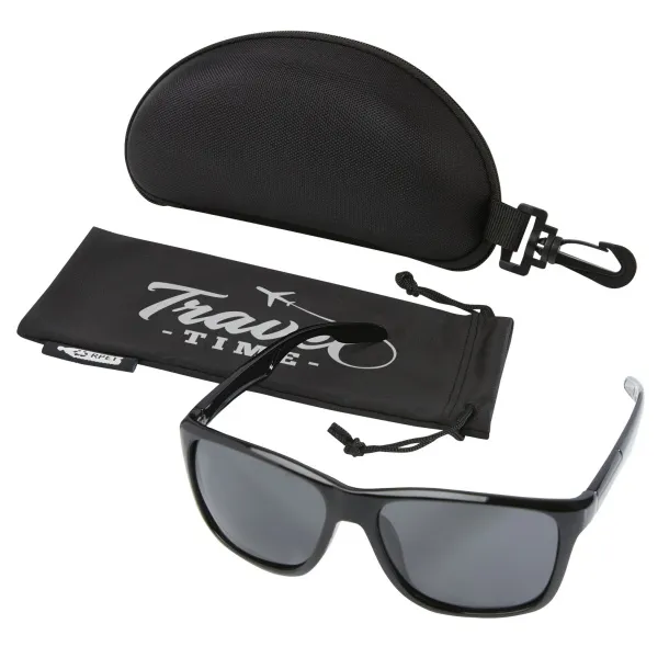 Eiger polarized sunglasses in recycled PET casing - Avenue Solid black