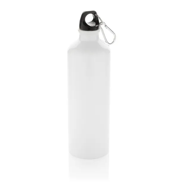  XL aluminijska boca za vodu s karabinerom - XD Collection Bijela Crna