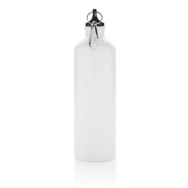  XL aluminijska boca za vodu s karabinerom - XD Collection Bijela Crna