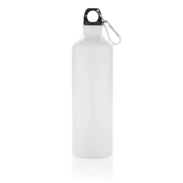  XL aluminijska boca za vodu s karabinerom - XD Collection Bijela Crna