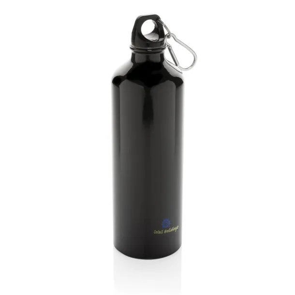  XL aluminijska boca za vodu s karabinerom - XD Collection Crna Crna