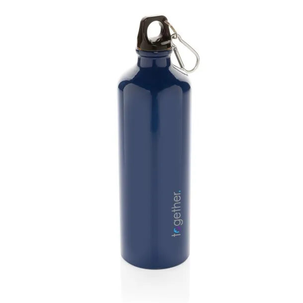  XL aluminijska boca za vodu s karabinerom - XD Collection Plava Crna