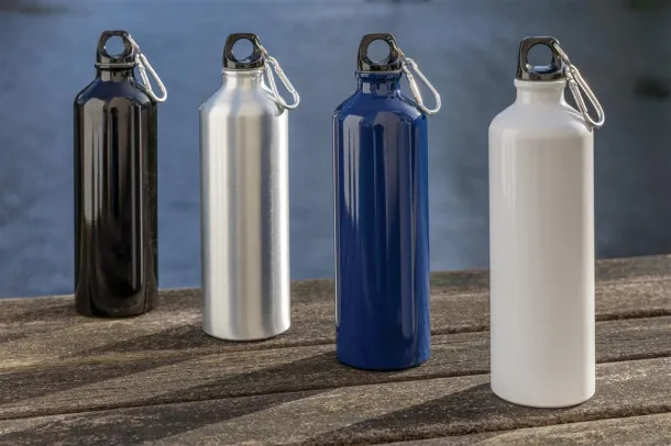  XL aluminijska boca za vodu s karabinerom - XD Collection Srebrna Crna