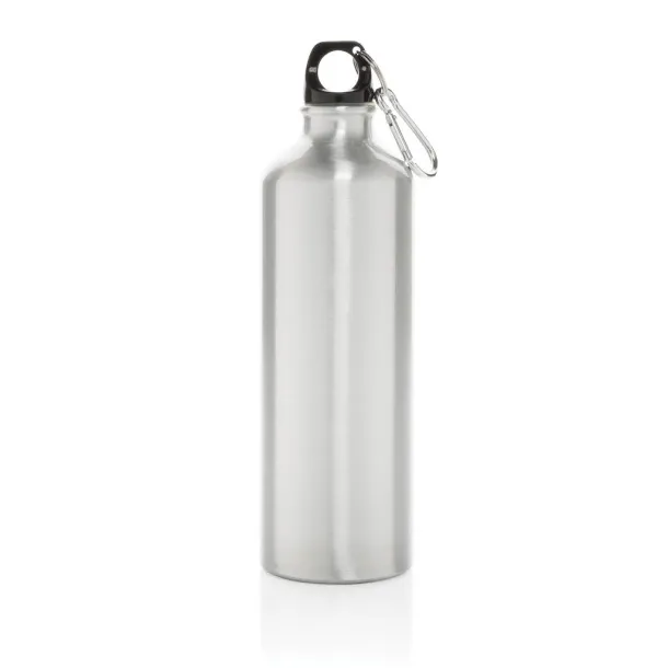  XL aluminijska boca za vodu s karabinerom - XD Collection Srebrna Crna
