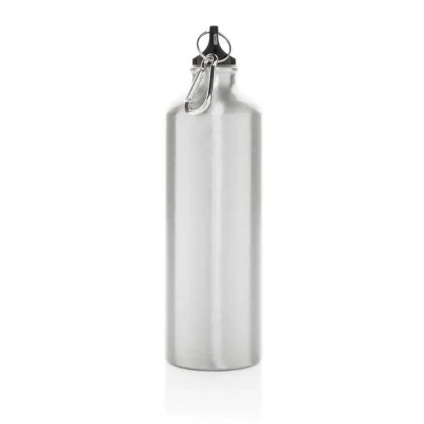  XL aluminijska boca za vodu s karabinerom - XD Collection Srebrna Crna