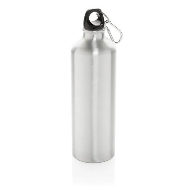  XL aluminijska boca za vodu s karabinerom - XD Collection Srebrna Crna