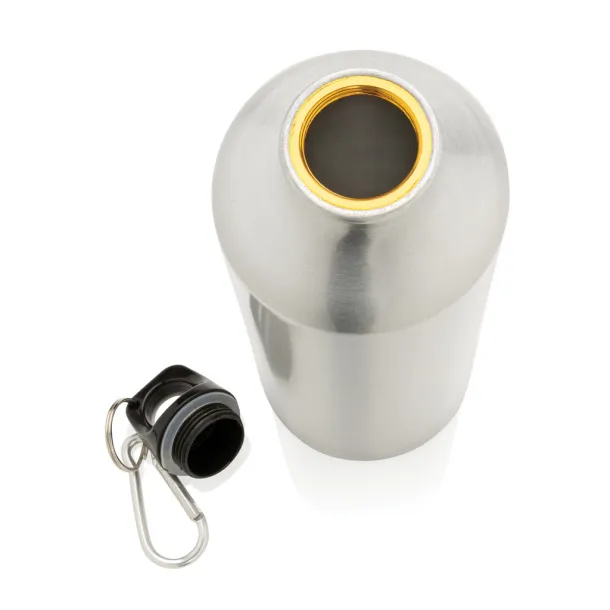  XL aluminijska boca za vodu s karabinerom - XD Collection Srebrna Crna
