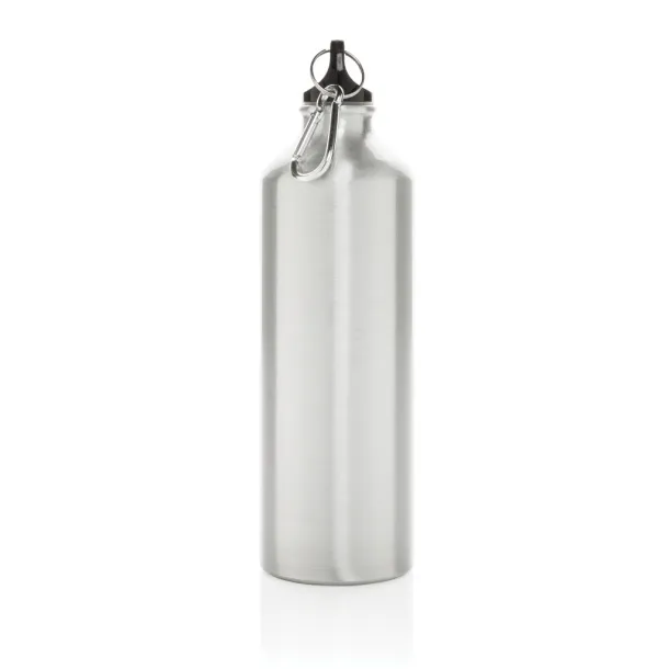  XL aluminijska boca za vodu s karabinerom - XD Collection Srebrna Crna