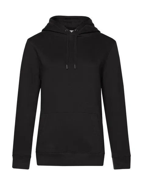  QUEEN ženski hoodie - B&C Black Pure