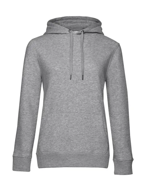  QUEEN ženski hoodie, 280 g/m² - B&C Heather Grey