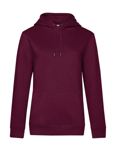  QUEEN ženski hoodie - B&C Dark Cherry