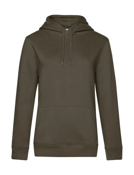  QUEEN ženski hoodie - B&C Khaki